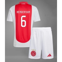 Camiseta Ajax Jordan Henderson #6 Primera Equipación Replica 2024-25 para niños mangas cortas (+ Pantalones cortos)